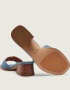 Guess De blugi șlapi cu toc gros CERINNA3 cu adaos de piele