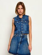 Guess De blugi vestă Jill | Cropped Fit