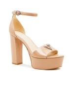 Guess De piele sandale cu toc gros