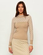 Guess Guler înalt AUBREY | Slim Fit cu adaos de lână