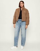 Guess Jeans Geacă | Cropped Fit | catifea reiată
