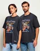 Guess Jeans Tricou Eagle | x The Rolling Stones | Oversize fit