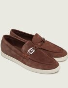 Guess Pantofi loafer HEAWS | piele întoarsă
