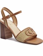 Guess Sandale cu toc gros Grato cu adaos de piele