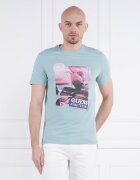 Guess Tricou SUNSET FLOWER | Slim Fit