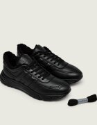 Hogan Teniși din piele Hyperlight Allacciato | shearling cu adaos de lână