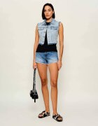 HUGO Blue De blugi vestă Garis_B | Cropped Fit