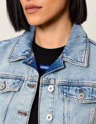 HUGO Blue De blugi vestă Garis_B | Cropped Fit