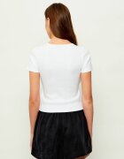 HUGO Blue Tricou Diheart_B | Cropped Fit
