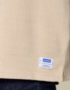 HUGO Blue Tricou Nuwaffle | Loose fit