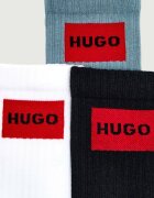 Hugo Bodywear Șosete 3-pack 3P QS RIB LABEL CC