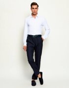 HUGO De lână pantaloni Tom263E2X | Modern fit