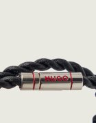HUGO De piele brățară E-DOUBLEBRAID4-BRA