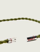 HUGO De piele brățară E-DOUBLEBRAID4-BRA