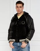 HUGO Geacă bomber Loder | regular fit | piele întoarsă