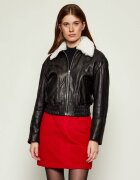 HUGO Geacă de piele bomber Limaos | regular fit