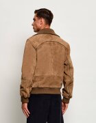 HUGO Geacă Laines | piele întoarsă | regular fit