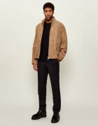 HUGO Geacă Loridge | regular fit | piele întoarsă