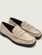 HUGO Pantofi loafer Liora | piele întoarsă