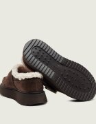 Inuikii Bocanci Micro Buckle | piele întoarsă | shearling