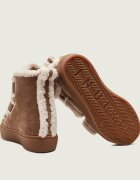 Inuikii Căptușite botine cu platformă Velcro Wedge | piele întoarsă | shearling cu adaos de lână