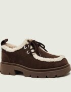Inuikii Căptușite pantofi Mocabee Curly | shearling | piele întoarsă (zamsz) | cu adaos de lână