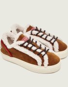 Inuikii Căptușite sneakers Lila Lace-Up | piele întoarsă | shearling cu adaos de lână