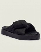 Inuikii De in șlapi Oversized Linen Knot | piele întoarsă