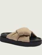 Inuikii De in șlapi Oversized Linen Knot | piele întoarsă