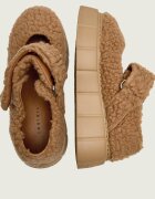 Inuikii De lână balerini Matilda M.J. Curly Mary Jane | shearling cu adaos de piele