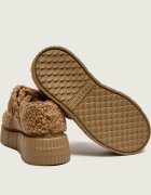 Inuikii De lână balerini Matilda M.J. Curly Mary Jane | shearling cu adaos de piele