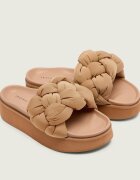 Inuikii Șlapi Puffer Braided cu adaos de piele