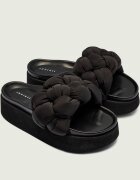 Inuikii Șlapi Puffer Braided cu adaos de piele