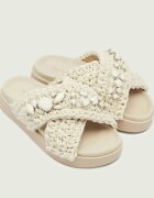 Inuikii Șlapi Woven Stones cu adaos de piele