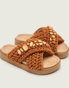 Inuikii Șlapi WOVEN STONES | piele întoarsă