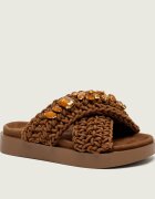 Inuikii Șlapi Woven Stones | piele întoarsă