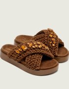 Inuikii Șlapi Woven Stones | piele întoarsă
