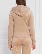 Juicy Couture Hanorac Robertson Classic Velour Zip Trough Hoodie GOLD HW | Regular Fit