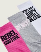 Juicy Couture Șosete 3-pack Louie Slogan