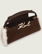 Karl Lagerfeld Cufăr K/Signature | piele întoarsă | shearling