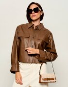 Karl Lagerfeld De piele geantă pe umăr K/Autograph | shearling