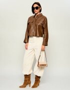 Karl Lagerfeld De piele geantă pe umăr K/Autograph | shearling