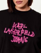 Karl Lagerfeld Jeans Tricou Graffiti | Cropped Fit