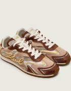 Karl Lagerfeld Sneakers VENUS | piele întoarsă