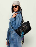 Kurt Geiger De piele geantă pe umăr + eșarfă pătrată Sloane