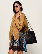 Kurt Geiger De piele geantă shopper + eșarfă pătrată The Sloane