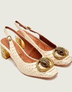 Kurt Geiger De piele pantofi cu toc CHELSEA BLOCK SLIN