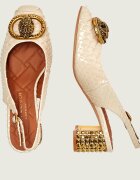 Kurt Geiger De piele pantofi cu toc CHELSEA BLOCK SLIN
