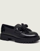Kurt Geiger De piele pantofi loafer Bow Crystal