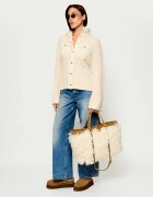 Kurt Geiger Geantă shopper Hoxton | zamsz | shearling